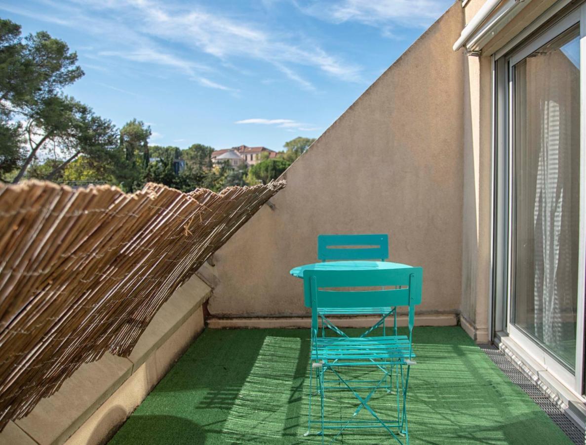 Studio Terrasse Montpellier - Parking Prive - Proche Ligne 1 מראה חיצוני תמונה